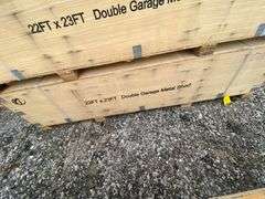 KJ Unused K2119 23ftx22ft Double Garage Metal Shed