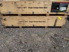 AllMetal Unused K1220 12ftx20ft Single Garage Metal Shed