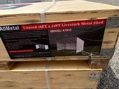 Allmetal Unused K1912 20ftx12ft Livestock Metal Shed