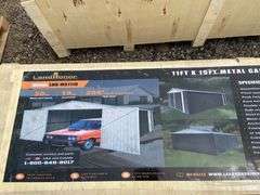 Landhonor Unused LHR-MS1119 11FTx19FT Metal Shed with Double Front Doors