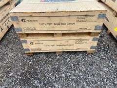 KJ Unused K1119 11ftx19ft All-Steel Carport