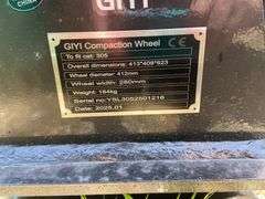 2025 GIYI Unused Compaction Wheel to fit CAT 305