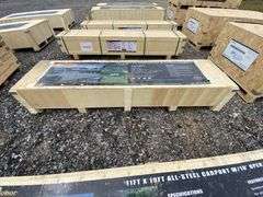 Landhonor Unused LHR-CP1119 11FTx19FT All Steel Carport with 10FT Open Sidewalls