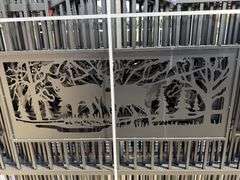 2025 AllMetal Unused K0720 Metal Farm Driveway Gates