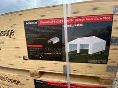 AllMetal Unused K4525 45ftx25ft Double Garage Steel Barn Shed