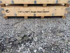 KJ Unused K1119 11ftx19ft All-Steel Carport