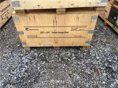 KJ Unused K2119 23ftx22ft Double Garage Metal Shed