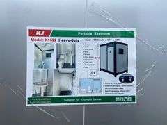 2025 KJ Unused K1522 Portable Restroom