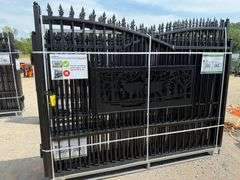 2025 AllMetal Unused K0720 Metal Farm Driveway Gates
