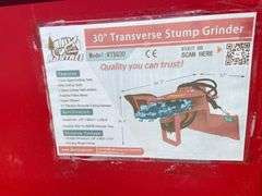 2025 Raytree Unused RTSG30 Skidsteer 30in Transverse Stump Grinder