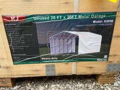 KJ Unused K1119 11ftx19ft All-Steel Carport