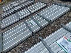 (100) Panels - AllMetal K0311 Unused 10ft Corrugated Steel panels