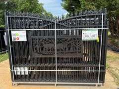 2025 AllMetal Unused K0720 Metal Farm Driveway Gates