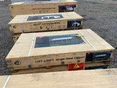KJ Unused K1119 11ftx19ft All-Steel Carport