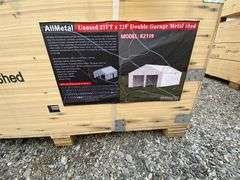 AllMetal Unused K2119 23ftx22ft Double Garage Metal Shed