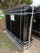 2025 KJ Unused K0608-22 Heavy Duty Powder Coated Steel Site Fence
