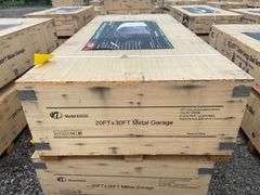 AllMetal Unused K2030 20ftx30ft Metal Garage