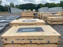 KJ Unused K1119 11ftx19ft All-Steel Carport