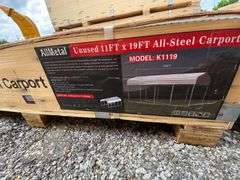 AllMetal Unused K1119 11ftx19ft All-Steel Carport