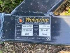 2025 Wolverine TQH-26-02C Unused 3pt Hitch