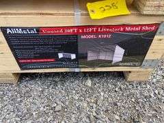 Allmetal Unused K1912 20ftx12ft Livestock Metal Shed