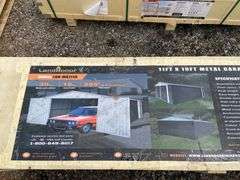Landhonor Unused LHR-MS1119 11FTx19FT Metal Shed with Double Front Doors
