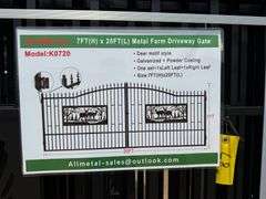 2025 AllMetal Unused K0720 Metal Farm Driveway Gates