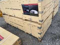 AllMetal Unused K2119 23ftx22ft Double Garage Metal Shed