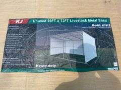 KJ Unused K1912 20ftx12ft Livestock Metal Shed
