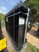 2025 AllMetal Unused K0710-24 Powder Coated Steel Site Fence