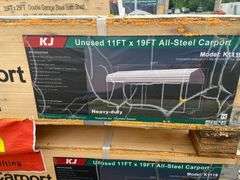 KJ Unused K1119 11ftx19ft All-Steel Carport