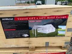 Allmetal Unused K4230T 42ftx30ft Metal Storage Shed