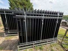 2025 AllMetal Unused K0608-22 Powder Coated Steel Site Fence