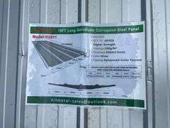 (100) Panels - AllMetal K0311 Unused 10ft Corrugated Steel panels