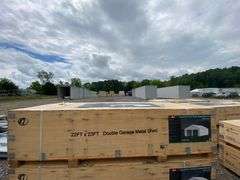 KJ Unused K2119 23ftx22ft Double Garage Metal Shed