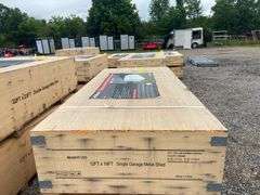 AllMetal Unused K1220 12ftx20ft Single Garage Metal Shed