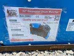 2025 Raytree Unused REDM32 32in Excavator Drum Mulcher