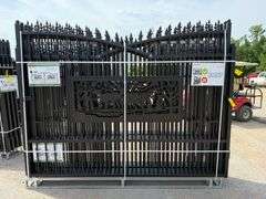 2025 AllMetal Unused K0720 Metal Farm Driveway Gates