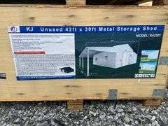 KJ Unused K4230T 42ftx30ft Metal Storage Shed
