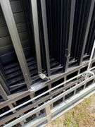 2025 AllMetal Unused K0710-24 Powder Coated Steel Site Fence