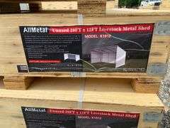 Allmetal Unused K1912 20ftx12ft Livestock Metal Shed