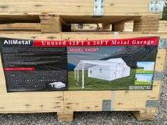 Allmetal Unused K4230T 42ftx30ft Metal Storage Shed