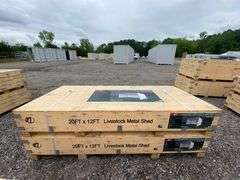 KJ Unused K1912 20ftx12ft Livestock Metal Shed