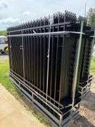 2025 AllMetal Unused K0710-24 Powder Coated Steel Site Fence
