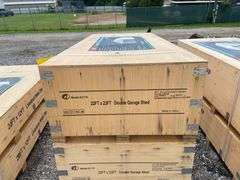 KJ Unused K2119 23ftx22ft Double Garage Metal Shed
