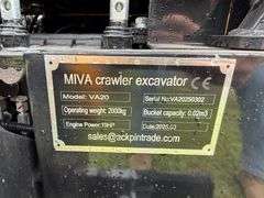 2025 Miva Unused VA20 Diesel Mini-Excavator