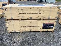 AllMetal Unused K2119 23ftx22ft Double Garage Metal Shed