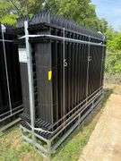 2025 AllMetal Unused K0710-24 Powder Coated Steel Site Fence