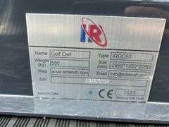 2025 IR Sdlanch Unused IRGC80 Electric Golf Cart