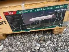 KJ Unused K1119 11ftx19ft All-Steel Carport
